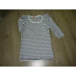 Dames marine bretons streepje shirt top maat L / XL.