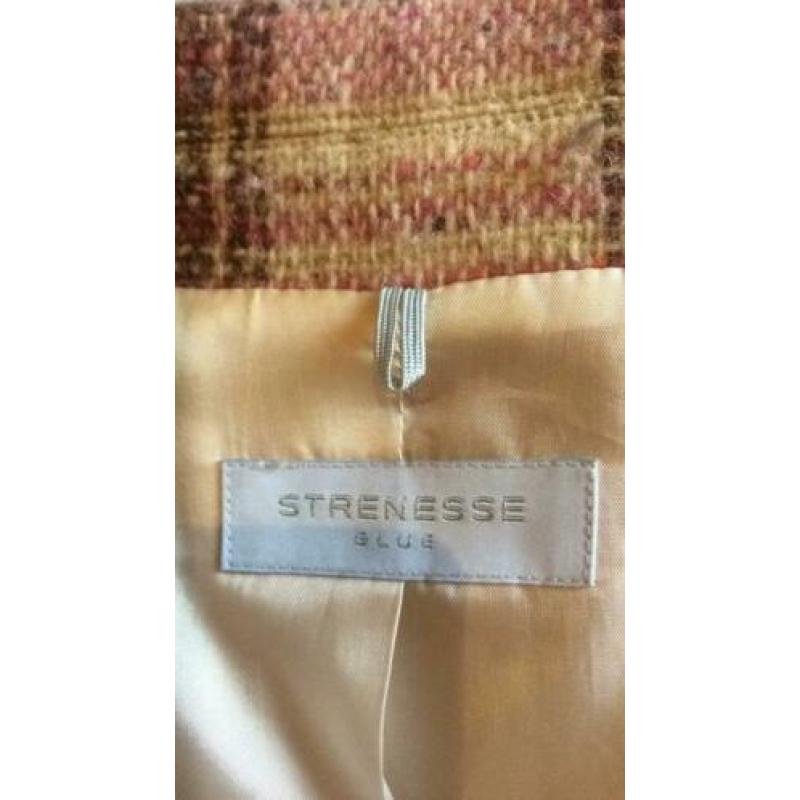 Strenesse geruit dames jasje colbert blazer maat 38 100% wol