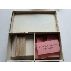 Spel vraag en antwoord uit begin 1900