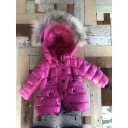 Moncler winterjas of ski-jas, maat 86, roze