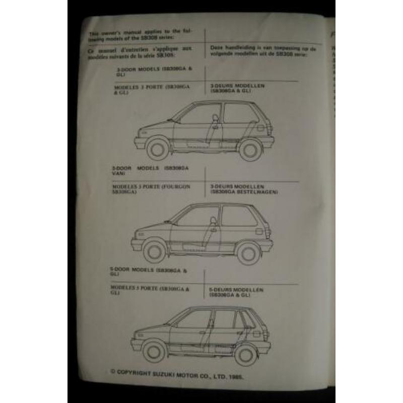 Handleidingen Suzuki (2x)