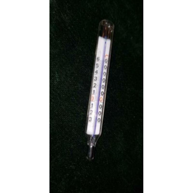 Mini kwik thermometer 7.6 cm