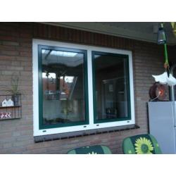 Te koop:aluminium kozijn + dubbel glas