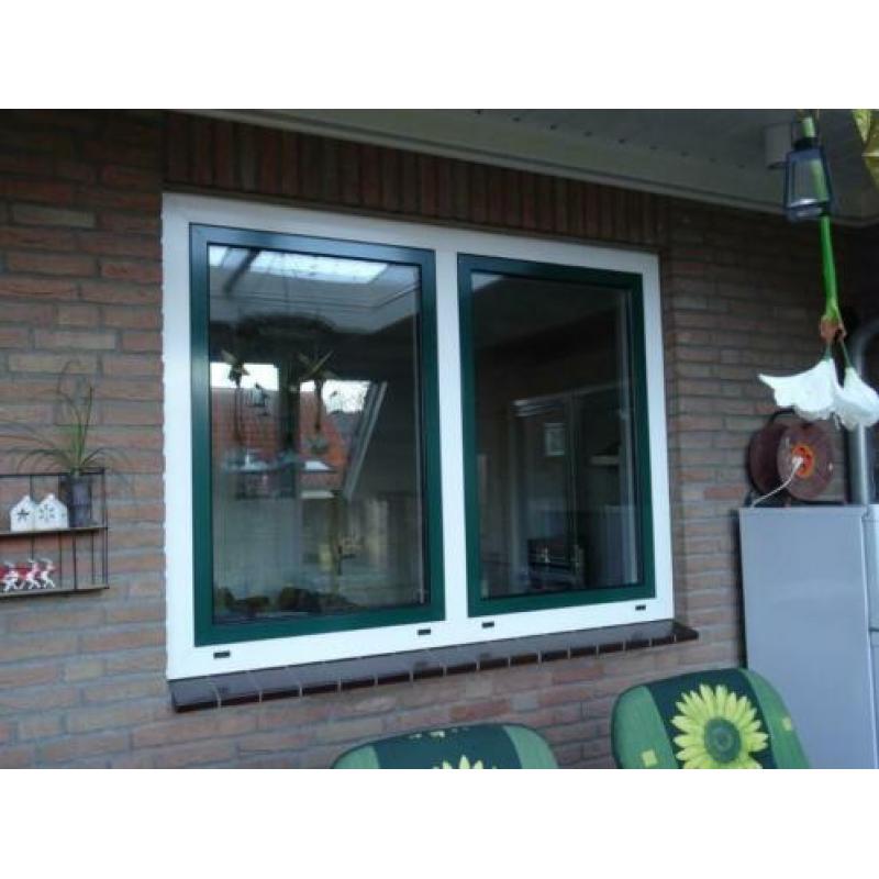 Te koop:aluminium kozijn + dubbel glas