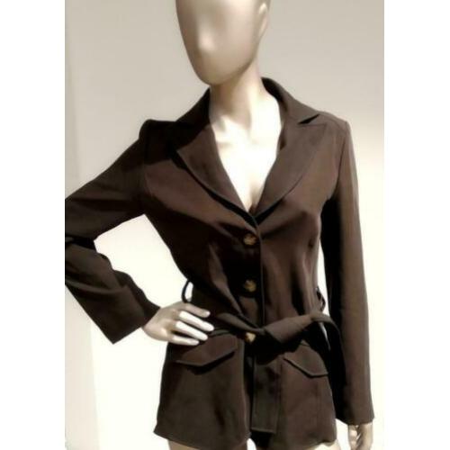 Kenzo - exclusieve donker bruine blazer / jasje - maat 38