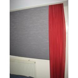 Voile gordijnen in Rood 250x205 CM