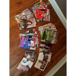 Doos met vorsten, royals, losse bladen en boeken