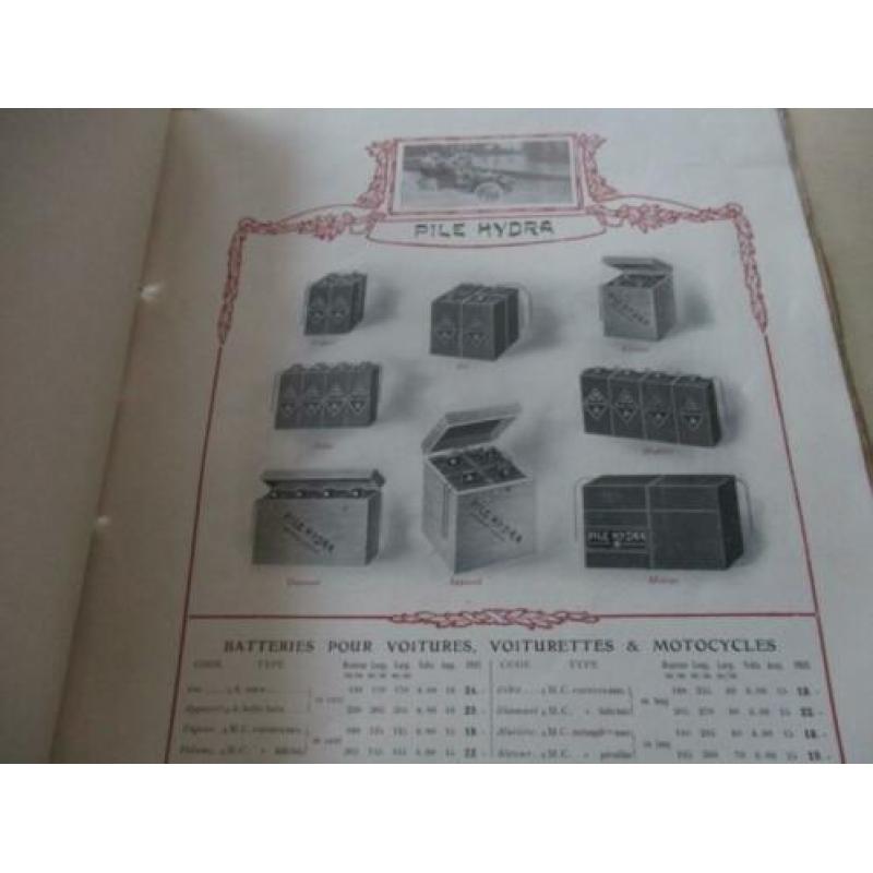 0241) originele catalogus batterijen- accu's, claxons