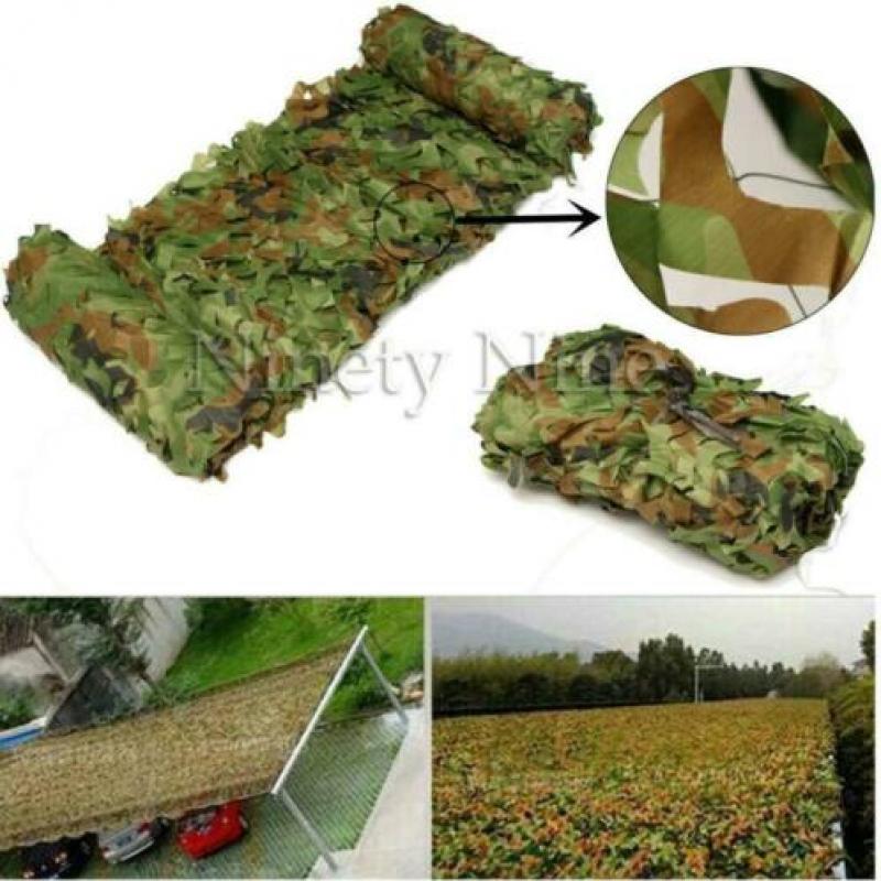 Camouflagenet/ camouflagenetten alle maten, al vanaf 9,95,-