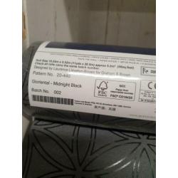 Behang nieuw zwart