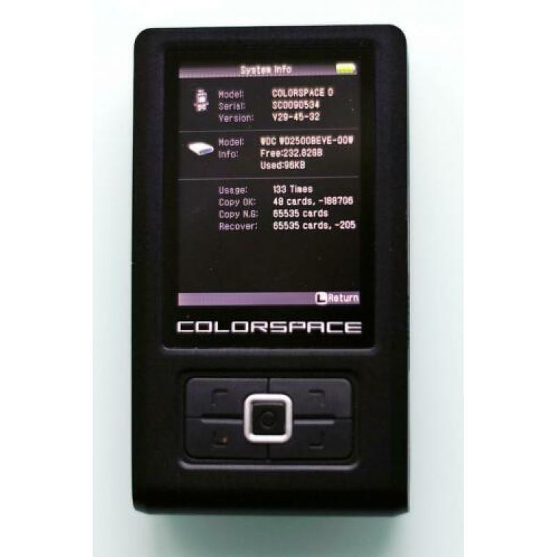 Sanho 250GB HyperDrive COLORSPACE O Portable Memory Card Rea