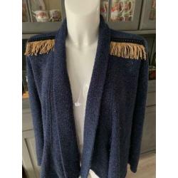 Vest maat M van Lofty Manner - glitter goud draad