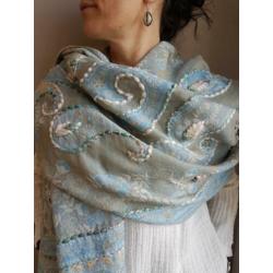 Geborduurde shawls uit Nepal nu in de SALE