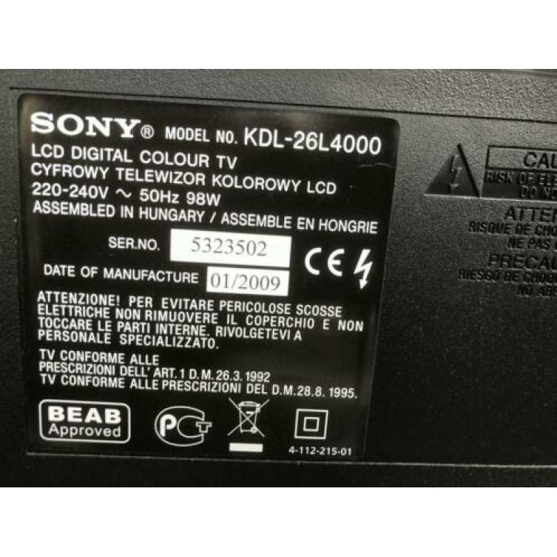 Sony Bravia LCD televisie