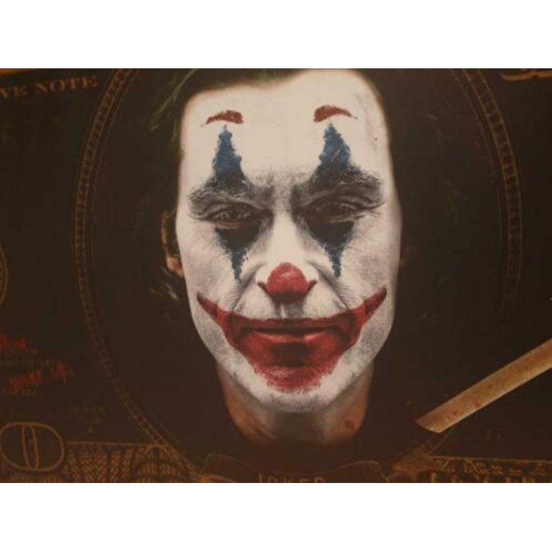 Topper the joker 100$ aluminium xxl uniek maar 1 batman joke