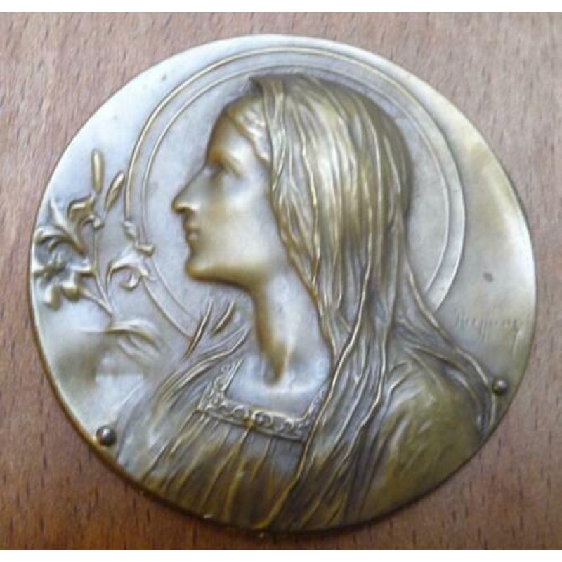 Ruffony - Art deco Gesigneerd - Wijwaterbak  Art Nouveau