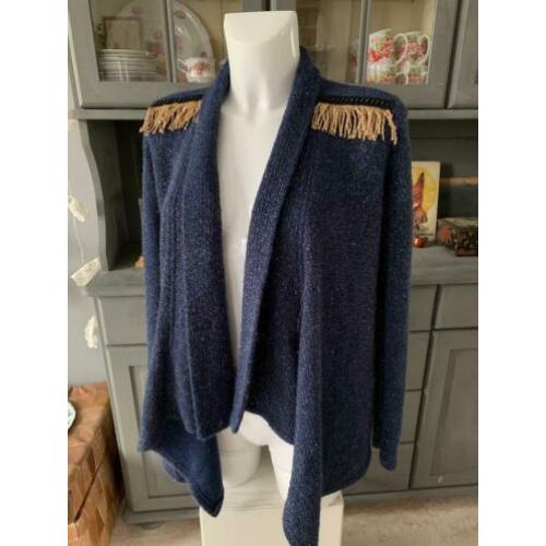 Vest maat M van Lofty Manner - glitter goud draad