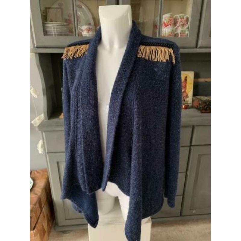 Vest maat M van Lofty Manner - glitter goud draad