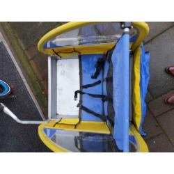 Fietsaanhanger voor 2 kinderen