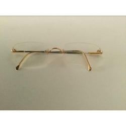 Lunor bril unisex in gouden/ zilveren uitvoering twv 525€