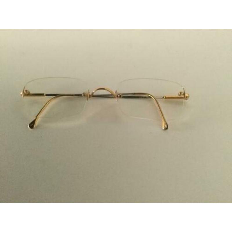 Lunor bril unisex in gouden/ zilveren uitvoering twv 525€