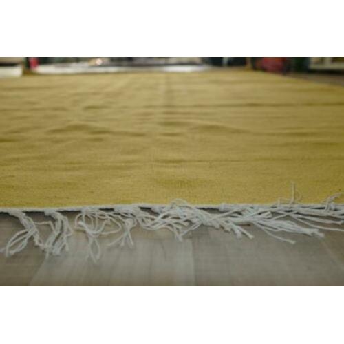Groot Retro Kilim Vloerkleed/Tapijt Okergeel 200x290 cm