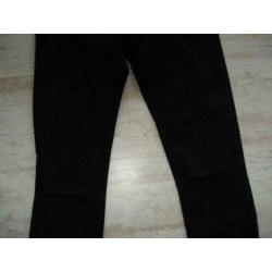 Zara zwarte broek met gaten maat 36
