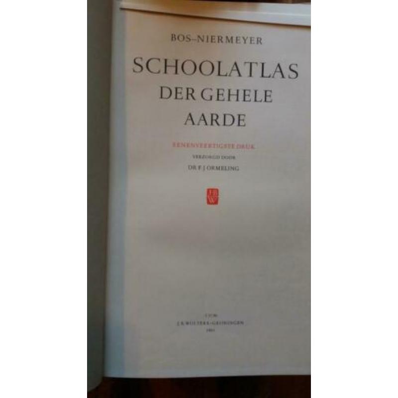 Schoolatlas der gehele aarde