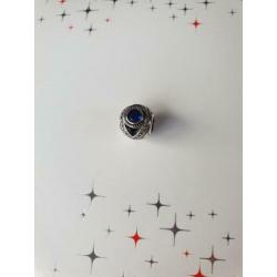 Blauwe bedel voor Pandora zilver 925