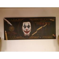 Topper the joker 100$ aluminium xxl uniek maar 1 batman joke