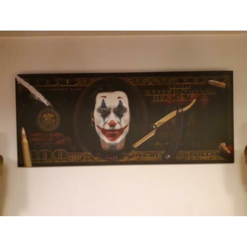 Topper the joker 100$ aluminium xxl uniek maar 1 batman joke