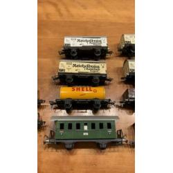 Oude fleischmann wagons en toebehoren