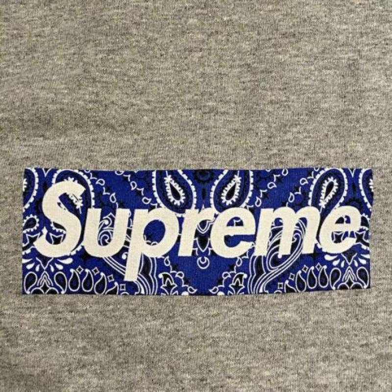 Supreme Bandana Box Logo Grey M