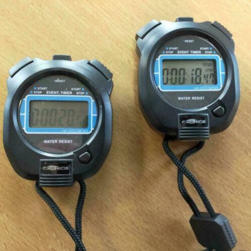 Stopwatch -Fastime - water resist 2 stuks