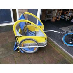 Fietsaanhanger voor 2 kinderen