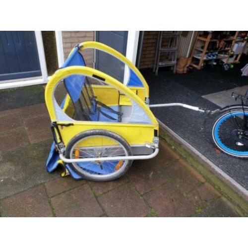 Fietsaanhanger voor 2 kinderen