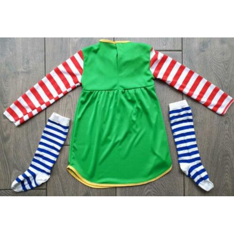 Pippi Langkous jurkje met sokken maat 98-104