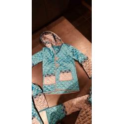 3 Carnavals Jassen blauw/zilver mt. 134/140