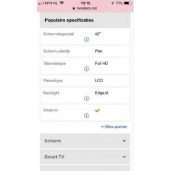 LG 42 inch LED smart tv