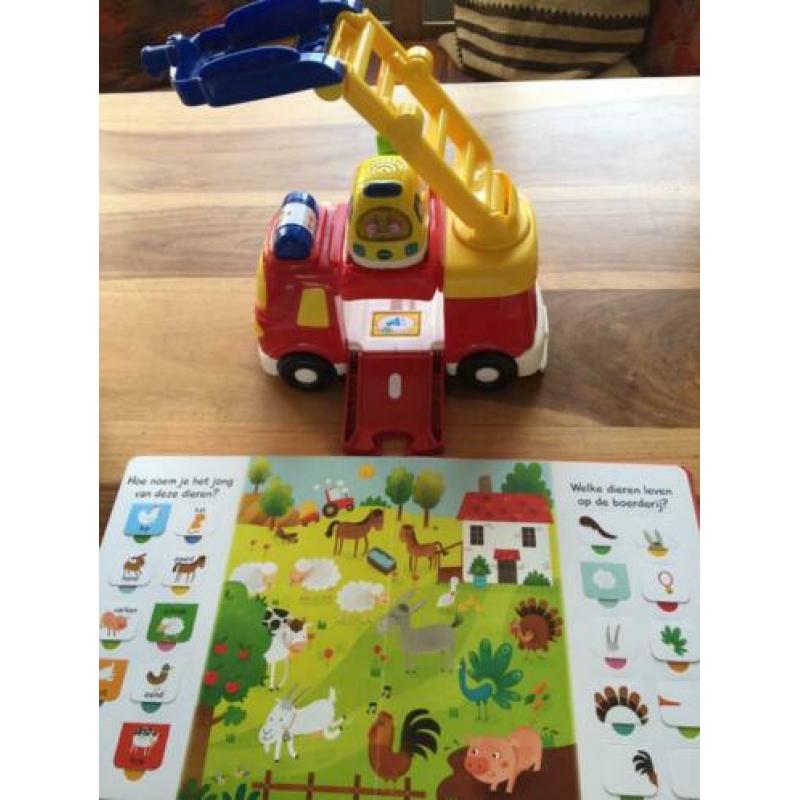 Vtech brandweer, ambulance, boek en blokken