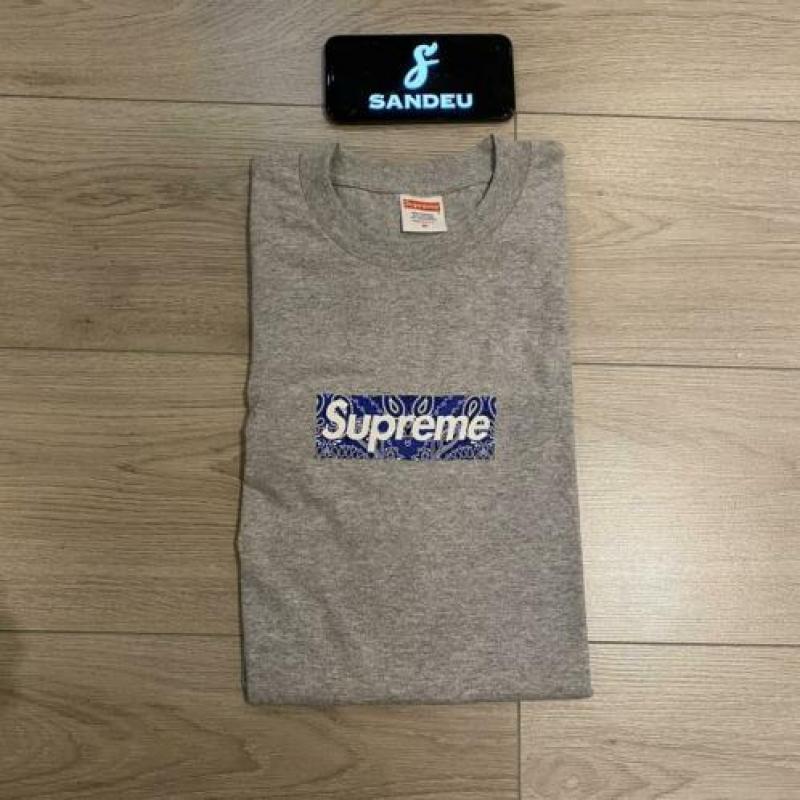 Supreme Bandana Box Logo Grey M