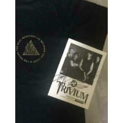 TRIVIUM The Sin and The Sentence gesigneerd cd, foto ,shirt
