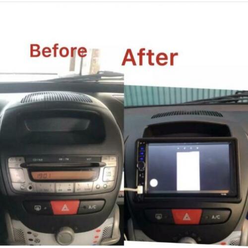 Navigatie + frame Toyota Aygo , Citroën C1, Peugeot 107