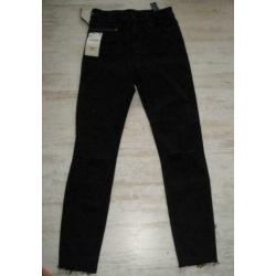 Zara zwarte broek met gaten maat 36
