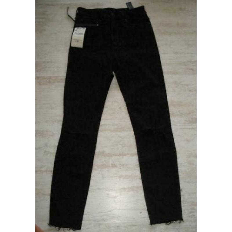 Zara zwarte broek met gaten maat 36