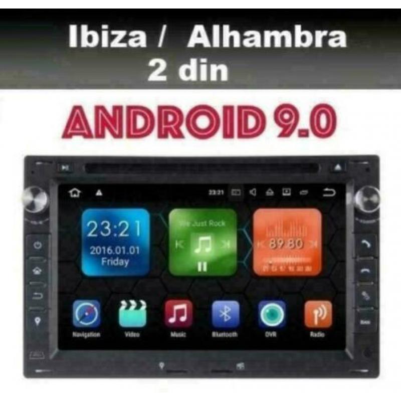Seat Ibiza Alhambra radio navigatie 7inch android 9.0 dab+