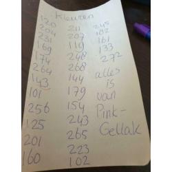 Haast niet gebruikte pinkgellak te koop