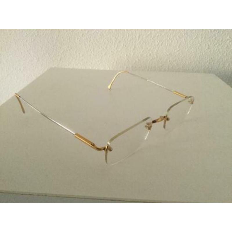 Lunor bril unisex in gouden/ zilveren uitvoering twv 525€