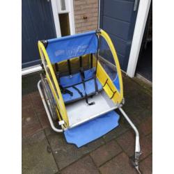 Fietsaanhanger voor 2 kinderen