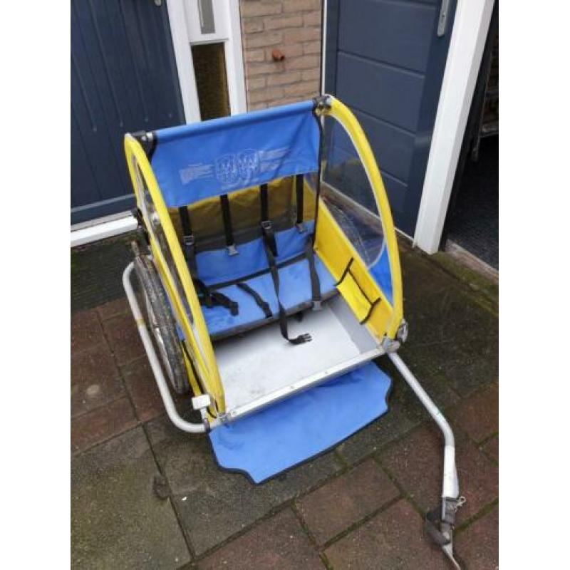 Fietsaanhanger voor 2 kinderen